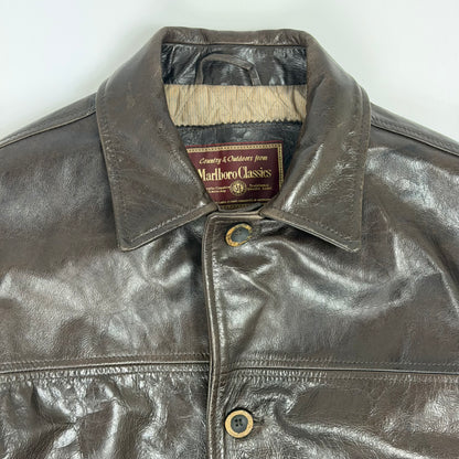 MARLBORO CLASSICS Leather Car Coat